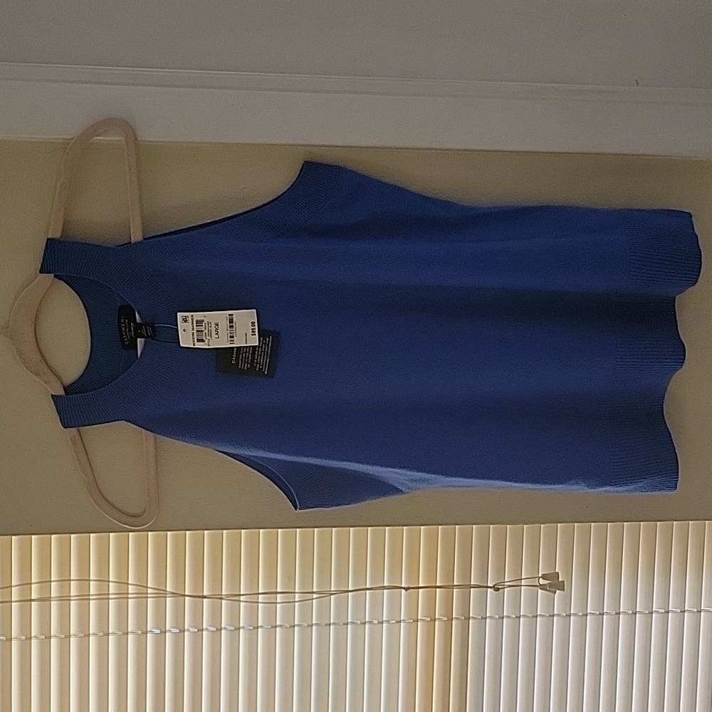 NWT blue cashmere sweater